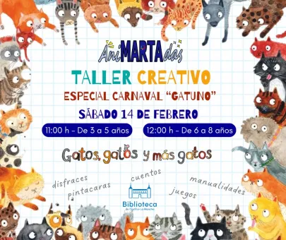 Cartel febrero talleres creativos