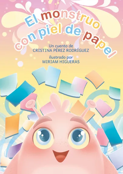 Cartel monstruo de la piel de papel