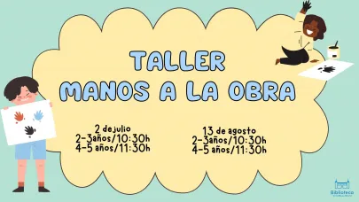 Cartel manos a la obra
