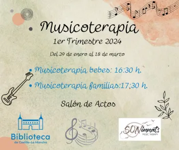Cartel Talleres de Musicoterapia