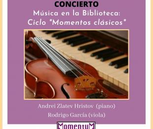 Concierto de música clásica. Ciclo Momentos Clásicos