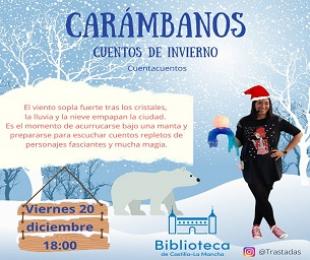 Cartel anunciador del cuentacuentos especial navidad