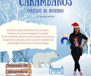 Cartel anunciador del cuentacuentos especial navidad