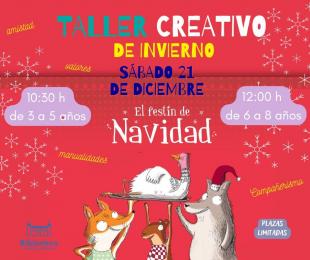 Cartel anunciador taller especial Navidad