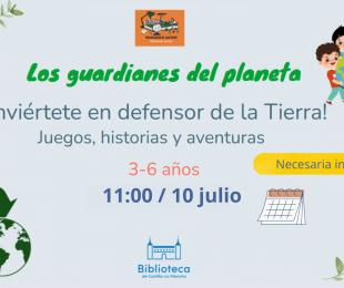 Cartel Guardianes del planeta