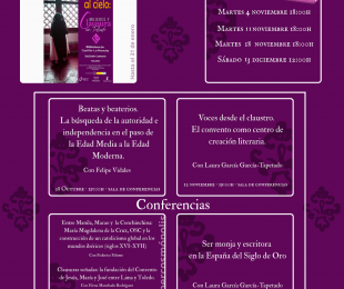 Cartel actividades &quot;De los muros al cielo&quot;