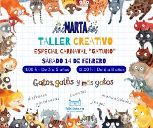 Cartel febrero talleres creativos