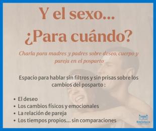 Y el sexo para cuando