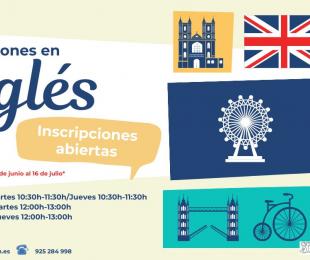 Cartel conversaciones inglés