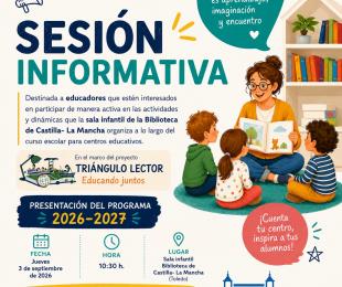 Cartel sesion informativa triángulo lector