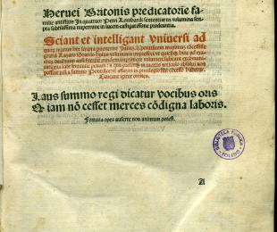 Lectura in primum librum Sententiarum