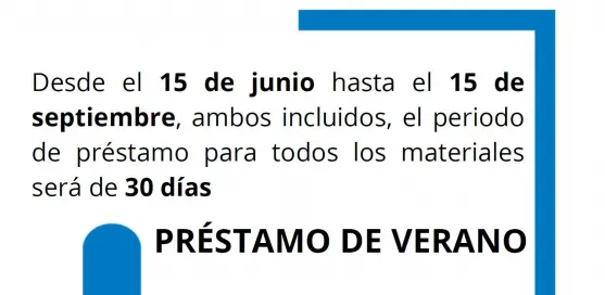 Préstamo de verano 2026