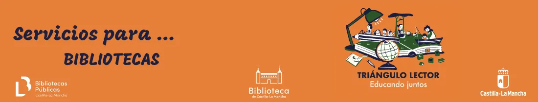 cabecera triángulo lector bibliotecas