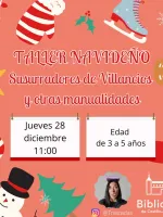 Cartel del taller navideño susurradores de villancicos