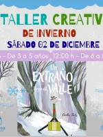Caratula taller creativo de invierno Un Extraño llega al valle