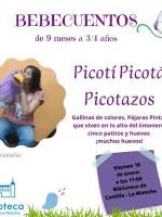 Cartel Hilando Cuentos-- Bebecuentos