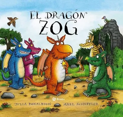 Grupo de dragones de diferentes colores hablando