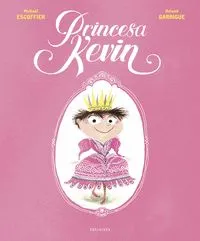 Cubierta rosa con la imagen de Kevin disfrazado de princesa