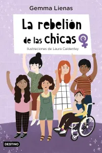 Grupo de chicas con el brazo en alto reivindicando sus derechos