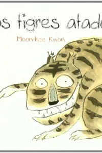 Dibujo de un tigre hablando con un pequeño perro
